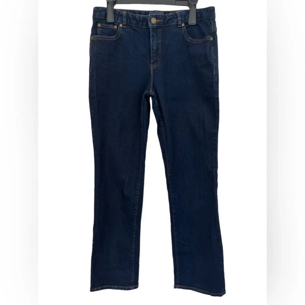 CHAPS Madden Straight Slimming Fit Denim Jeans, Dark Wash, size 10